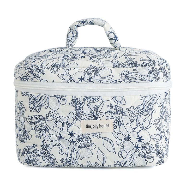 Small Floral High-Looking Cosmetic Bag For Women, Sweet Toiletry Cosmetics Bag, Large Capacity Portable Cosmetics Cosmetics Bag - Image 1